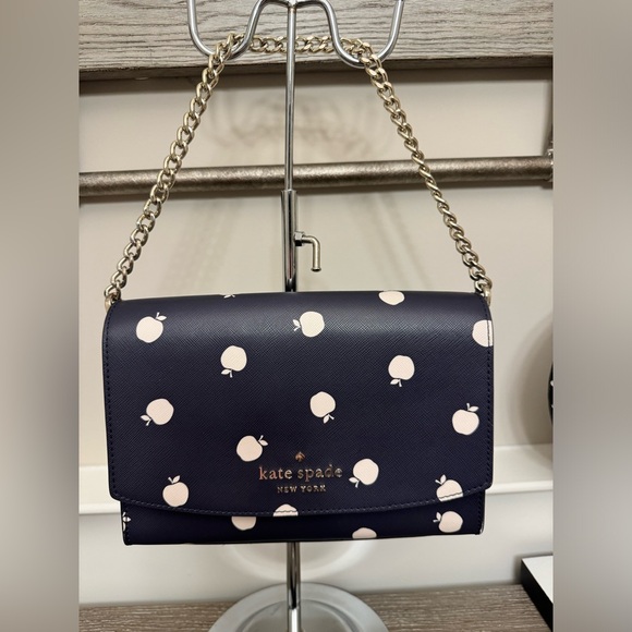 Kate Spade Navy and Cream Crossbody Bag - Picture 3 of 14